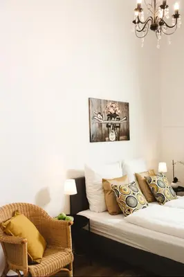 Ein Bett oder Betten in einem Zimmer der Unterkunft Family Apartment for 6 guests, Mitte Moabit