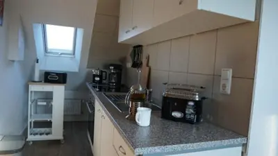 Küche/Küchenzeile in der Unterkunft Pension Limone Ferienwohnung 1