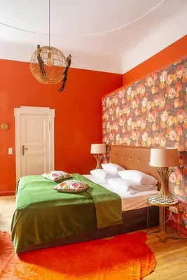 Ein Bett oder Betten in einem Zimmer der Unterkunft Hotel Art Nouveau am Kurfürstendamm