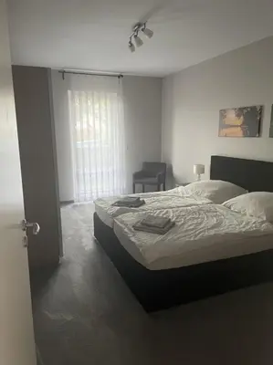 Ein Bett oder Betten in einem Zimmer der Unterkunft Ferienhaus am Ruppiner See
