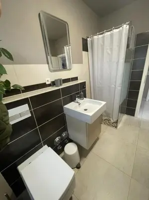 Ein Badezimmer in der Unterkunft Ferienhaus am Ruppiner See
