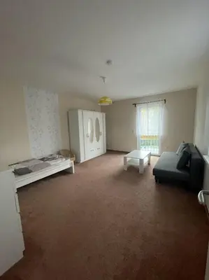 Ein Bett oder Betten in einem Zimmer der Unterkunft Ferienhaus am Ruppiner See