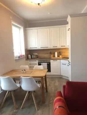 Küche/Küchenzeile in der Unterkunft Trafohaus