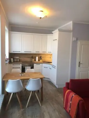 Küche/Küchenzeile in der Unterkunft Trafohaus