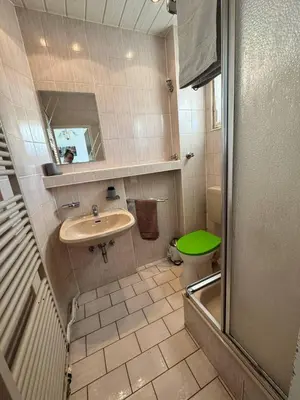 Ein Badezimmer in der Unterkunft Landhotel Waldschänke