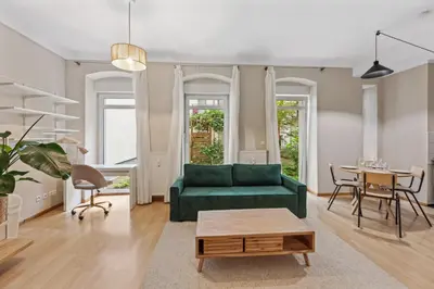Ein Sitzbereich in der Unterkunft Arbio I 1A Rooms & Apartments Prenzlauerberg Berlin