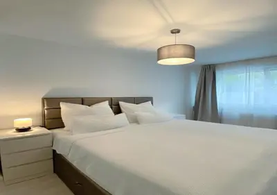 Ein Bett oder Betten in einem Zimmer der Unterkunft Apartment im Zentrum Berlin Kudamm, City West