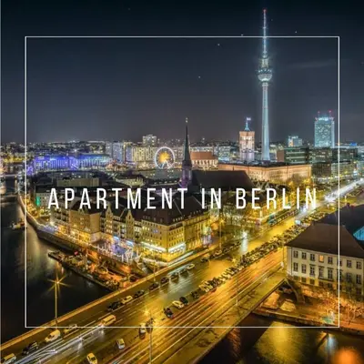 Ein allgemeiner Blick auf Berlin oder ein Stadtblick von der Ferienwohnung aus