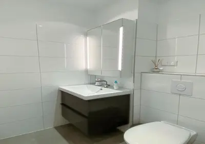 Ein Badezimmer in der Unterkunft Apartment im Zentrum Berlin Kudamm, City West