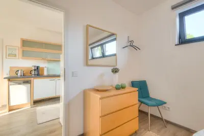 Küche/Küchenzeile in der Unterkunft Ferienwohnung Grünes Berlin
