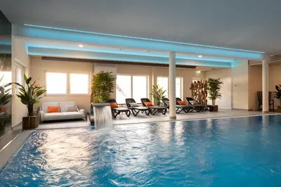 Der Swimmingpool an oder in der Nähe von Spreewaldhotel Stephanshof