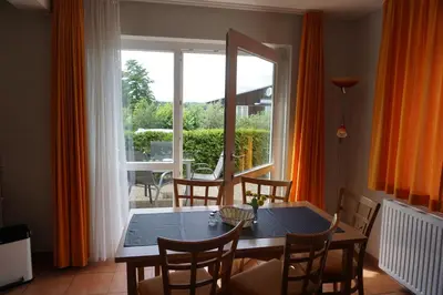 Ein Sitzbereich in der Unterkunft Maisonetten Apartment