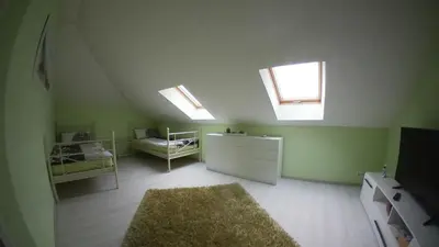 TV/Unterhaltungsangebot in der Unterkunft Ferienhaus Fichtenwalde, 160qm, 3SZ, 2BD, Küche, VDSL