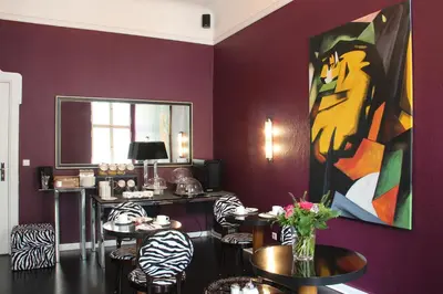 Ein Sitzbereich in der Unterkunft ArtHotel Connection