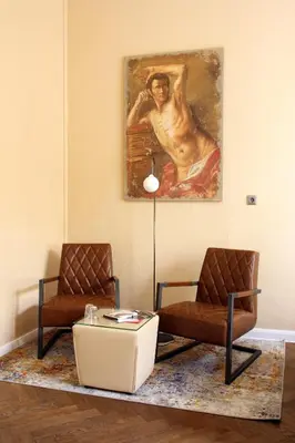Ein Sitzbereich in der Unterkunft ArtHotel Connection