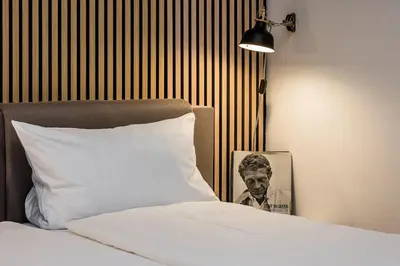 Ein Bett oder Betten in einem Zimmer der Unterkunft stadtRaum-berlin apartments