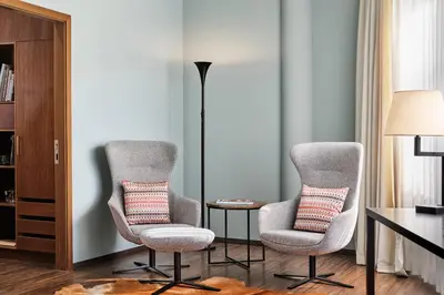 Ein Sitzbereich in der Unterkunft ABION Villa Suites