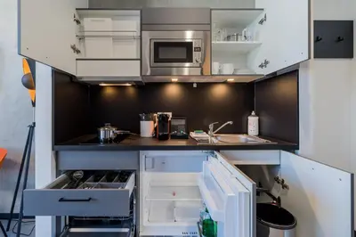Küche/Küchenzeile in der Unterkunft Nena Apartments Moritzplatz