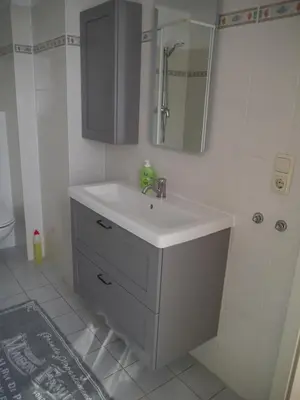 Ein Badezimmer in der Unterkunft Carl-Schmäcke-Straße 7