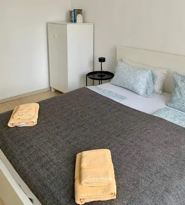 Ein Bett oder Betten in einem Zimmer der Unterkunft Home Wilma