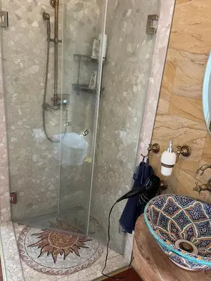 Ein Badezimmer in der Unterkunft Wandlitzsee