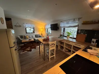 Küche/Küchenzeile in der Unterkunft Ferienhaus im Wald