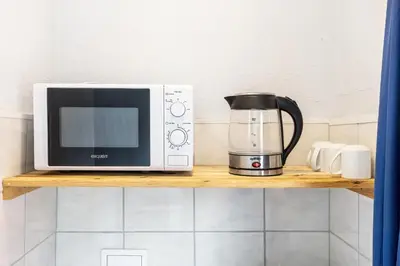 Küche/Küchenzeile in der Unterkunft icke.apartments