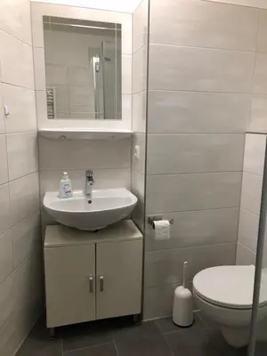 Ein Badezimmer in der Unterkunft Ferienwohnung 