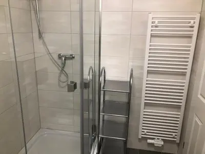 Ein Badezimmer in der Unterkunft Ferienwohnung 
