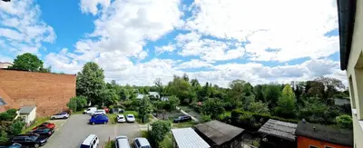 Grundriss der Unterkunft KARINO helles Apartment über den Havel-Gärten auf der Dominsel