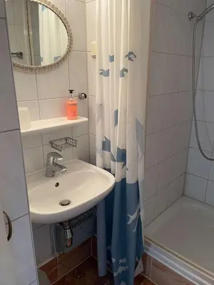 Ein Badezimmer in der Unterkunft Schiffspension Luise