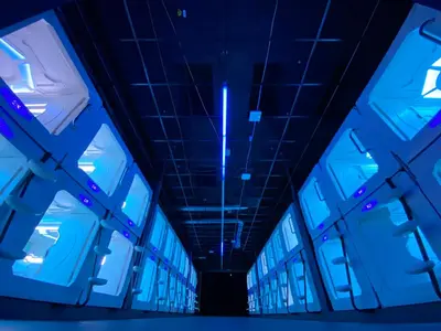 Grundriss der Unterkunft Space Night Capsule Hostel