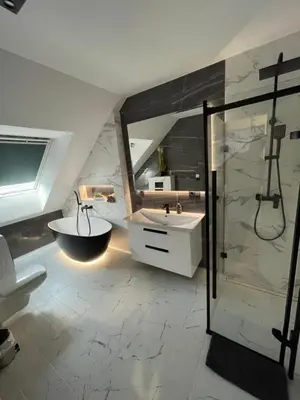 Ein Badezimmer in der Unterkunft MYSTAY BERLIN Müggelheim