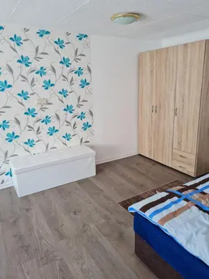 Ein Bett oder Betten in einem Zimmer der Unterkunft Ferienhaus Mandy