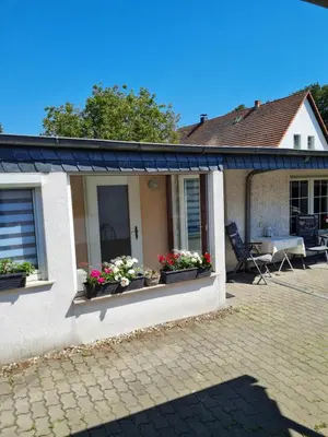 Das Gebäude in dem sich die Ferienwohnung befindet