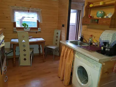 Küche/Küchenzeile in der Unterkunft Ferienhaus mit mediterraner Terrasse