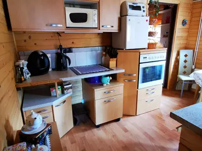 Küche/Küchenzeile in der Unterkunft Ferienhaus mit mediterraner Terrasse