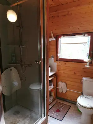 Ein Badezimmer in der Unterkunft Ferienhaus mit mediterraner Terrasse