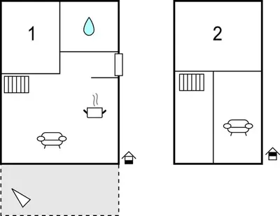 Grundriss der Unterkunft Cozy Home In Zerpenschleuse With Wifi