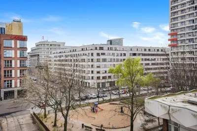 Ein allgemeiner Blick auf Berlin oder ein Stadtblick von der Ferienwohnung aus