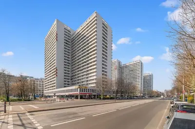 Das Gebäude in dem sich die Ferienwohnung befindet