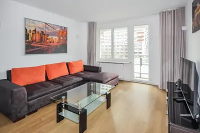 Ein Sitzbereich in der Unterkunft Apartment Centro
