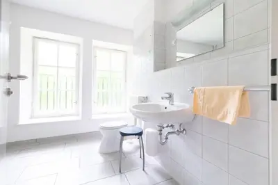 Ein Badezimmer in der Unterkunft seezeit-resort am Werbellinsee