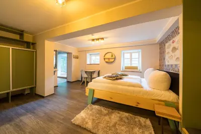 Ein Bett oder Betten in einem Zimmer der Unterkunft Design Apartments - 