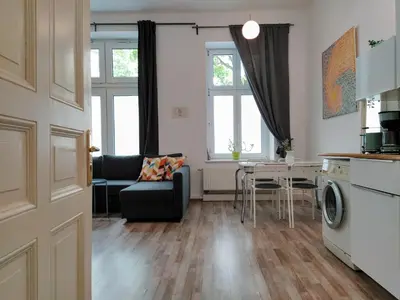 Küche/Küchenzeile in der Unterkunft Cozy studio in Friedrichshain, 4 quiet guests only