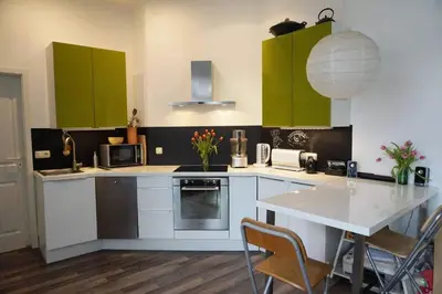 Küche/Küchenzeile in der Unterkunft StayBearlin Apartments Prenzlauer Berg Grellstraße