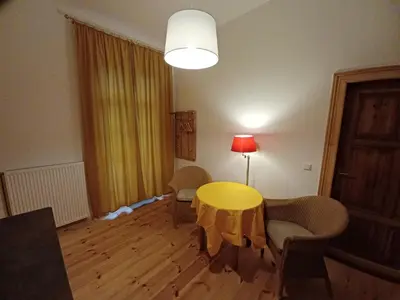 Ein Sitzbereich in der Unterkunft FeWo 
