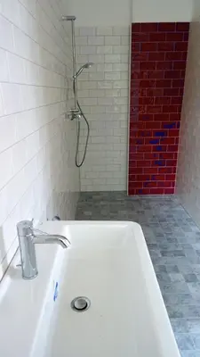 Ein Badezimmer in der Unterkunft FeWo 