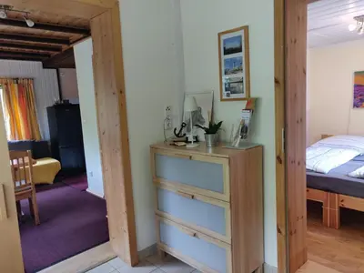 Ein Bett oder Betten in einem Zimmer der Unterkunft Ferienhaus Green Garden Berlin - Welcome to Berlin