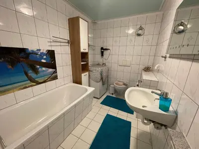 Ein Badezimmer in der Unterkunft Ferienwohnung Unter den Linden